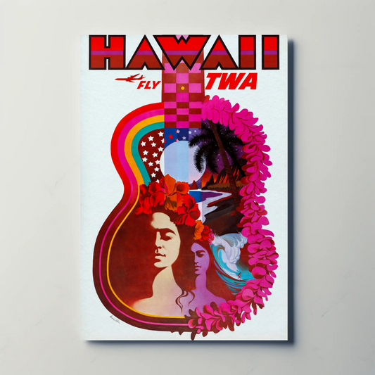 Hawaii TWA Travel Poster