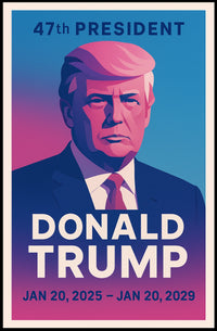 Donald Trump 47th President Poster