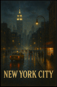 New York City Nightscape Poster