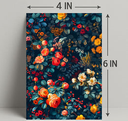 Vibrant Botanical Illustration Art Print: Abstract or Artistic Poster