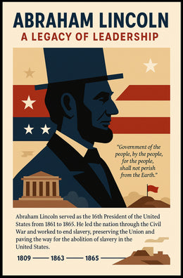 Abraham Lincoln 16th President Poster PosterGoat