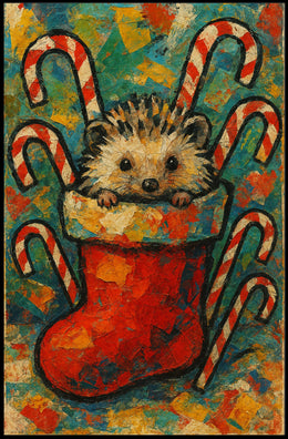 Holiday Hedgehog Surprise Poster