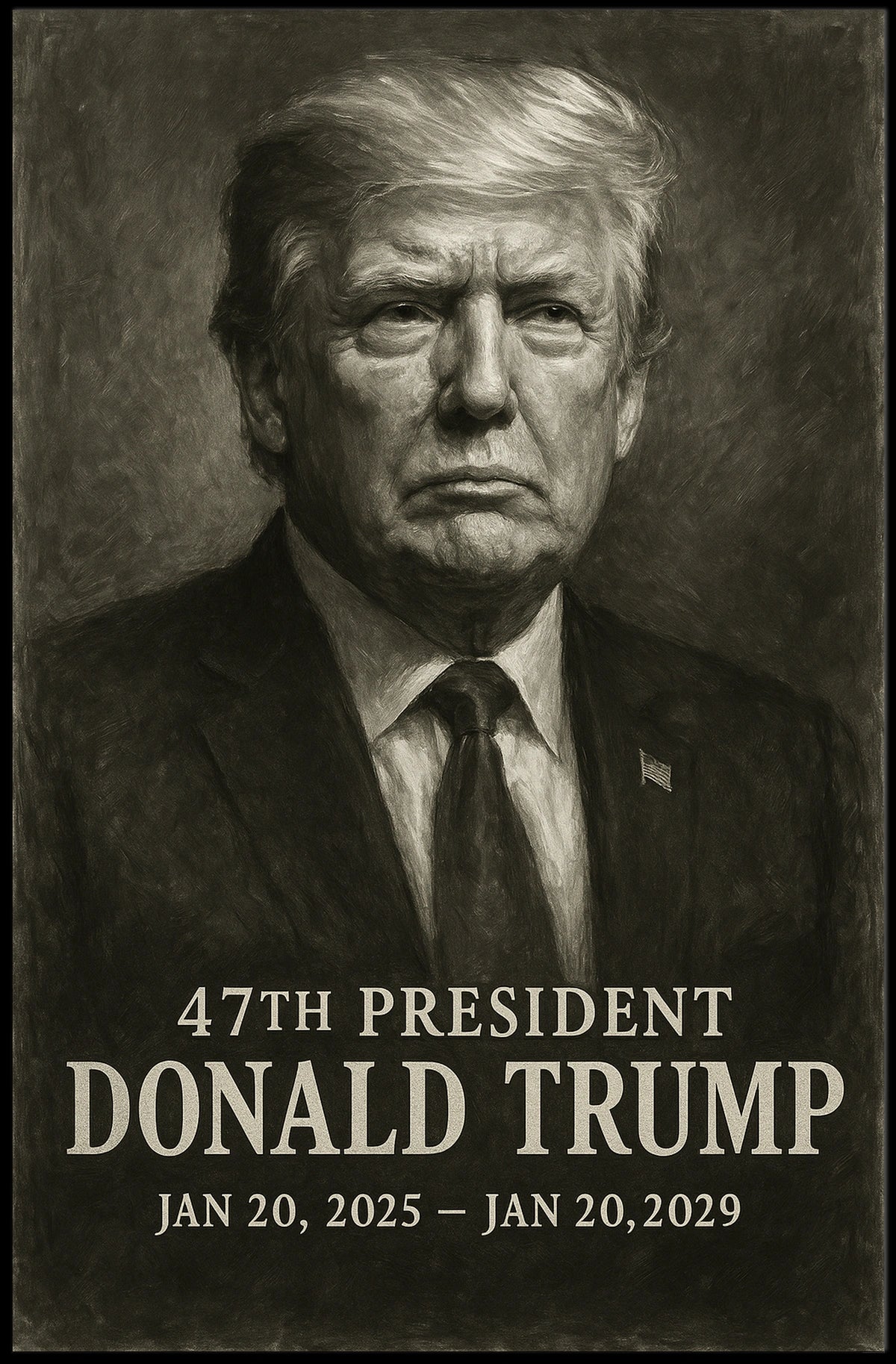 Donald Trump 47th President Poster