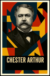 Chester A. Arthur 21st President of the United States Abstract Pop Poster