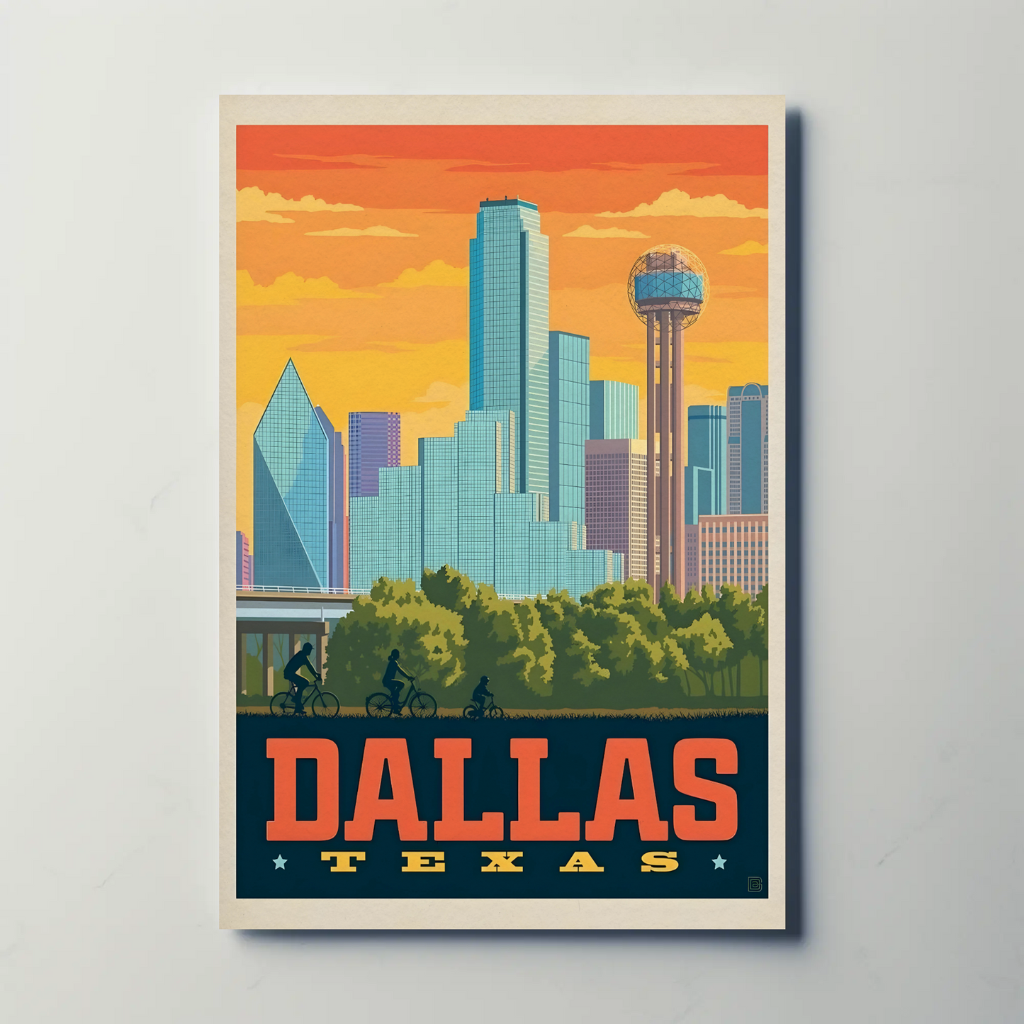 Dallas Texas Vintage Poster
