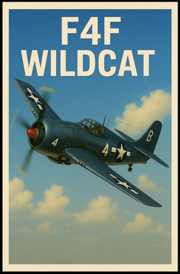 F4F Wildcat Poster PosterGoat