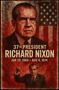 Richard Nixon 37th President Poster