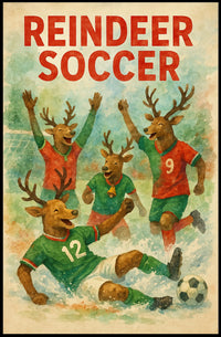 Reindeer Soccer Extravaganza Poster