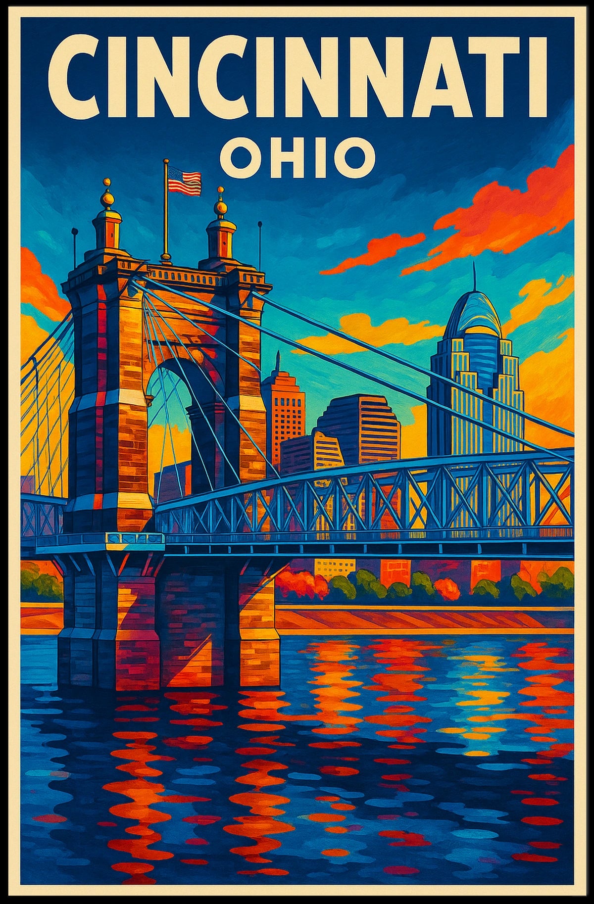 Cincinnati, Ohio Poster