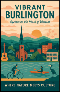Burlington Poster Vibrant Nature And Culture