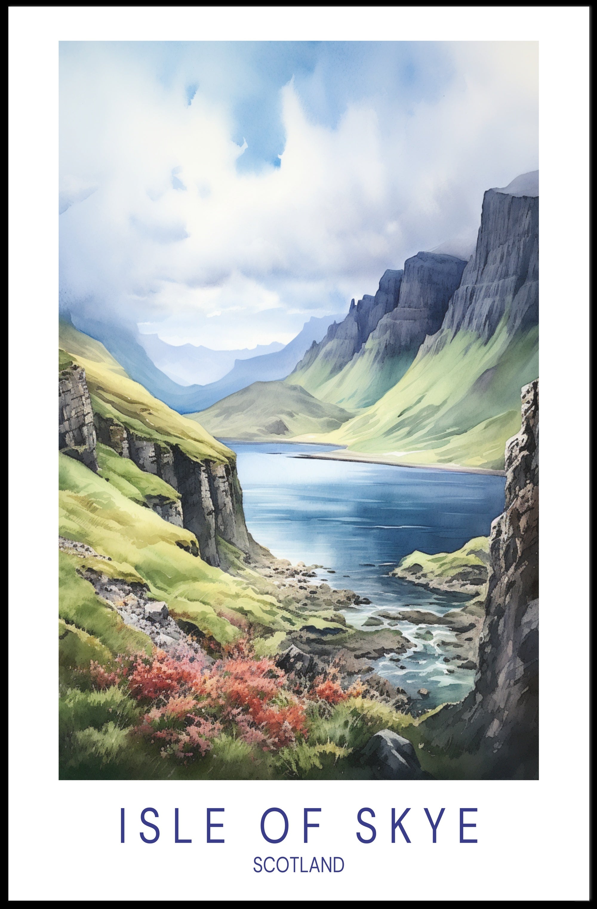 Isle of Skye Tranquility Travel Poster PosterGoat
