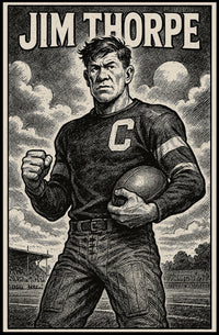 Jim Thorpe Legendary Athlete Poster