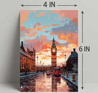 London At Dusk Poster PosterGoat