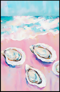 Oceanic Bliss Pastel Coastal Poster Wall Art