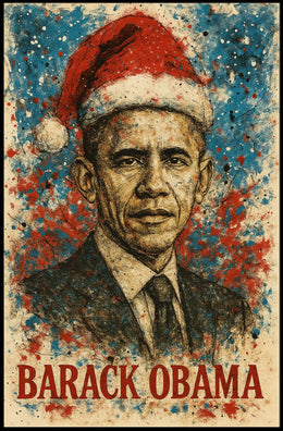Barack Obama 44th President of the United States Christmas SeriesPoster