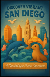 Discover Vibrant San Diego Poster