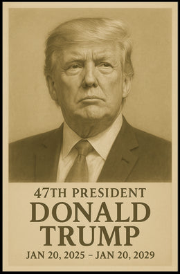 Donald Trump 47th President Poster