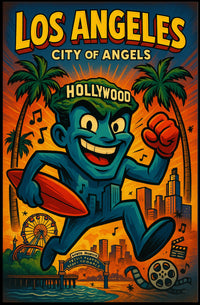 Los Angeles City Of Angels Poster