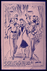1942 Marine Camaraderie Vintage WWII Art Print