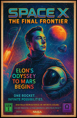 Spacex The Final Frontier Poster