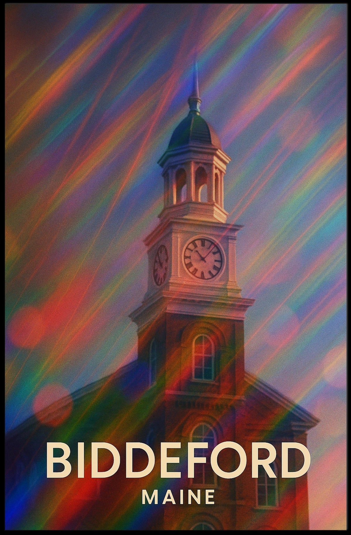 Biddeford Maine Scenic Realism Wanderlust Poster