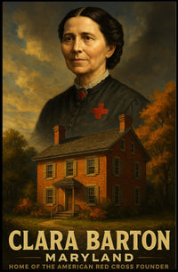 Clara Barton Home Of The American Red Poster