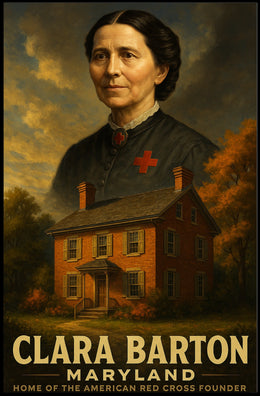 Clara Barton Home Of The American Red Poster