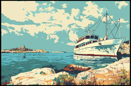 Serene Coastal Escape Poster