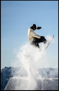 Snowboarder In Action Poster