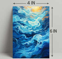 Oceanic Whirl Poster