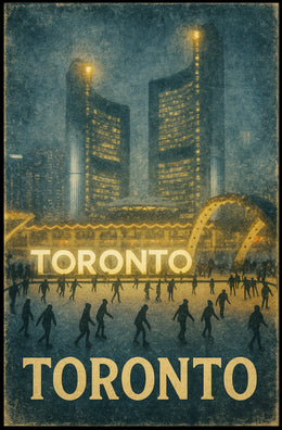 Toronto Winter Scene Poster