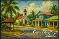 Cocos (Keeling) Islands Tropical Serenity Poster