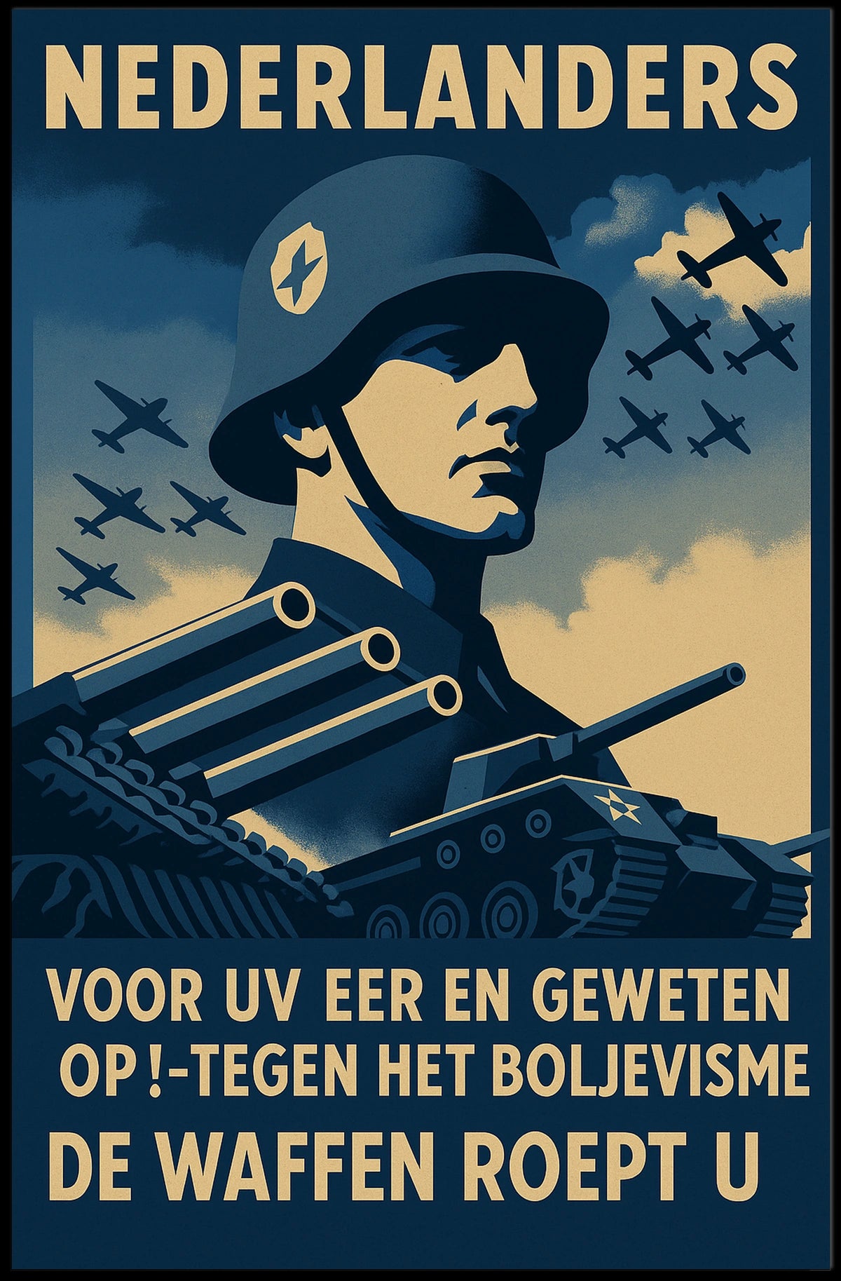 Nederlanders De Waffen Roept U Poster
