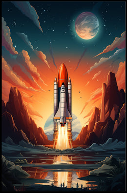 Celestial Launch Poster