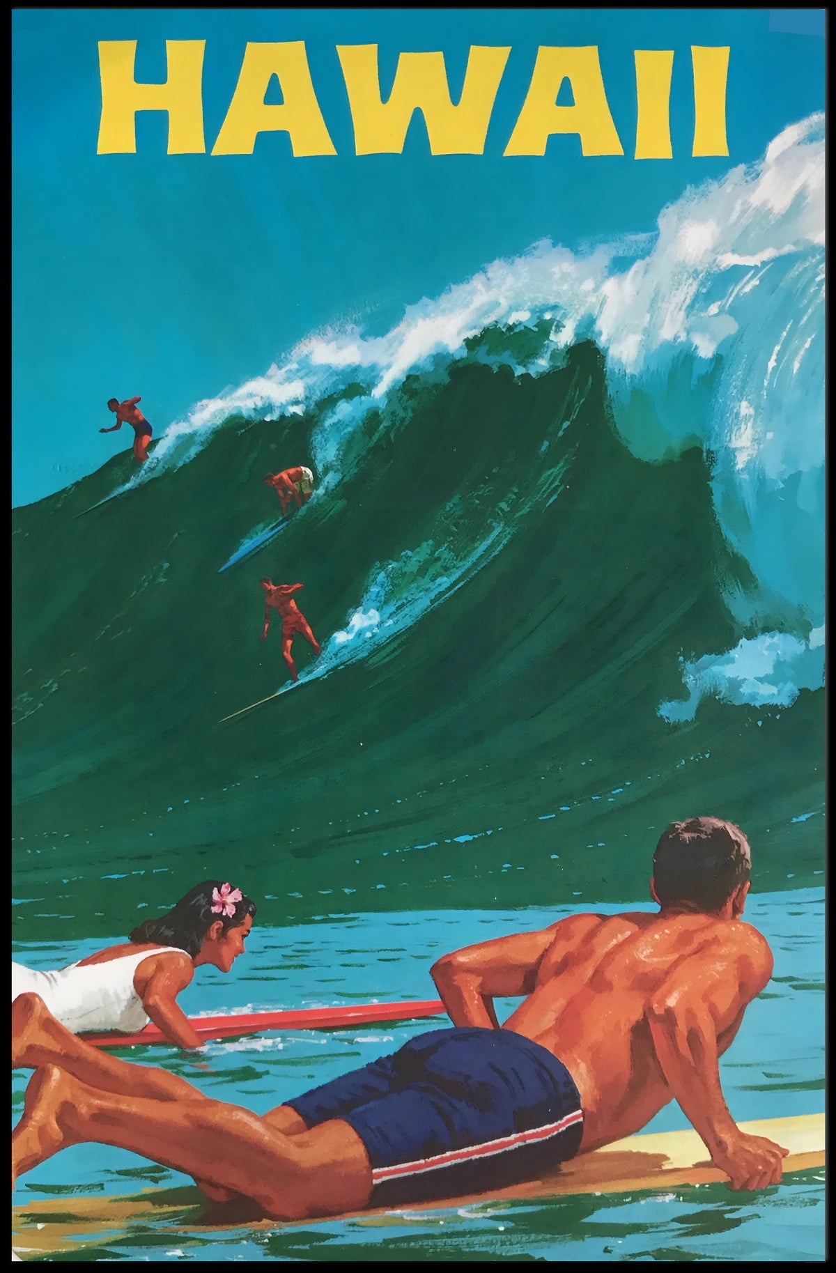 Hawaii Surf Adventure Poster