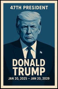 Donald Trump 47th President Poster