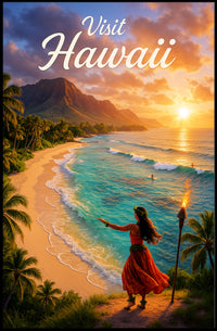 Visit Hawaii Poster PosterGoat