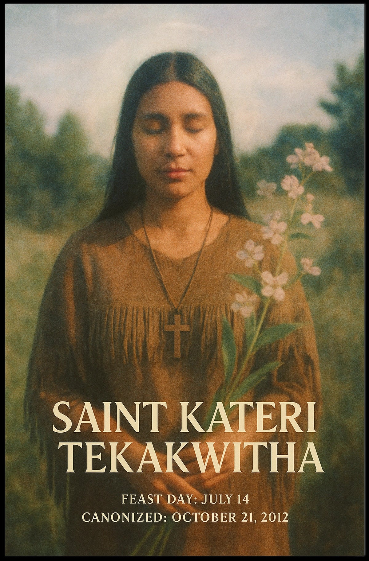 Saint Kateri Tekakwitha Poster