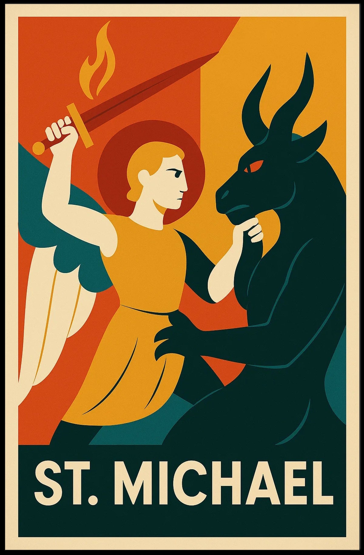 St. Michael Guardian Of Light Poster
