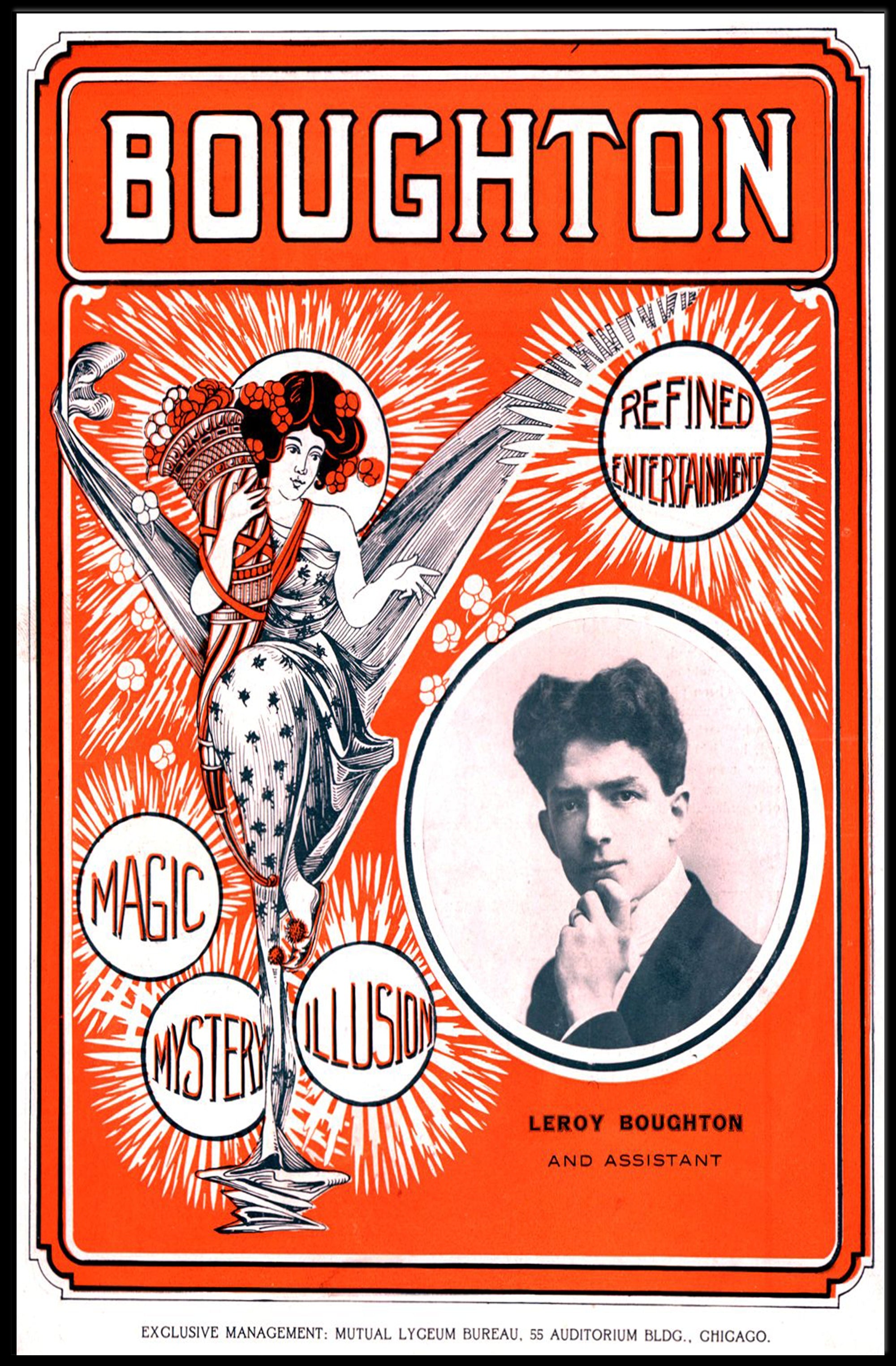 Leroy Boughton Magic Show Art Nouveau Poster