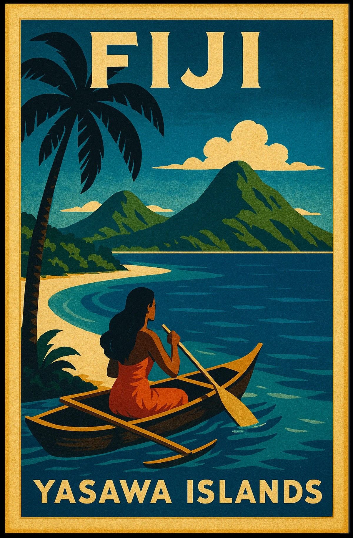 Yasawa Islands Fiji Paradise Poster