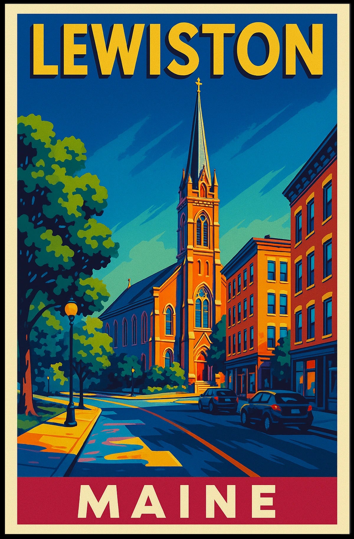 Lewiston, Maine Poster