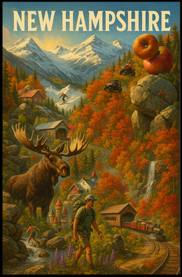 New Hampshire Adventure Poster