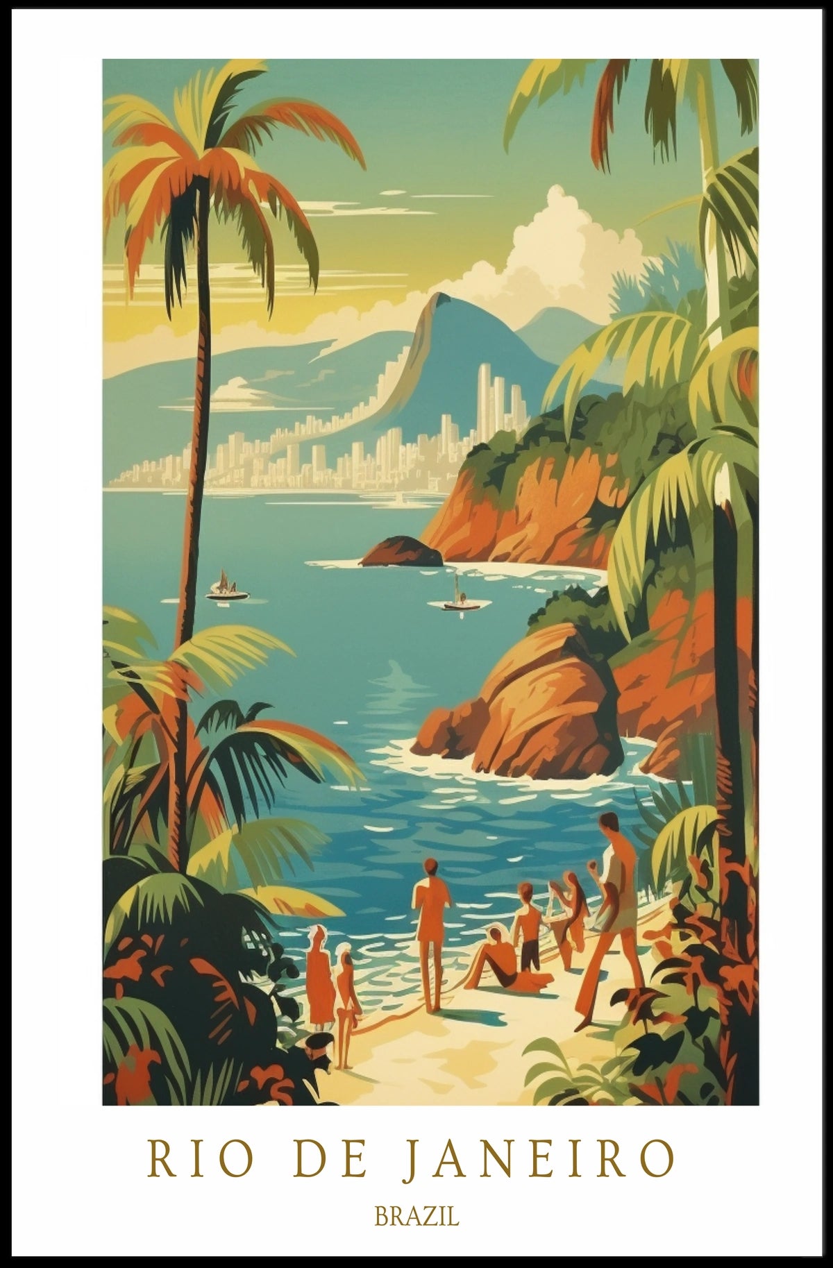 Rio De Janeiro A Tropical Escape Poster