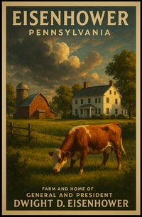 Dwight D. Eisenhower Farm And Home Poster