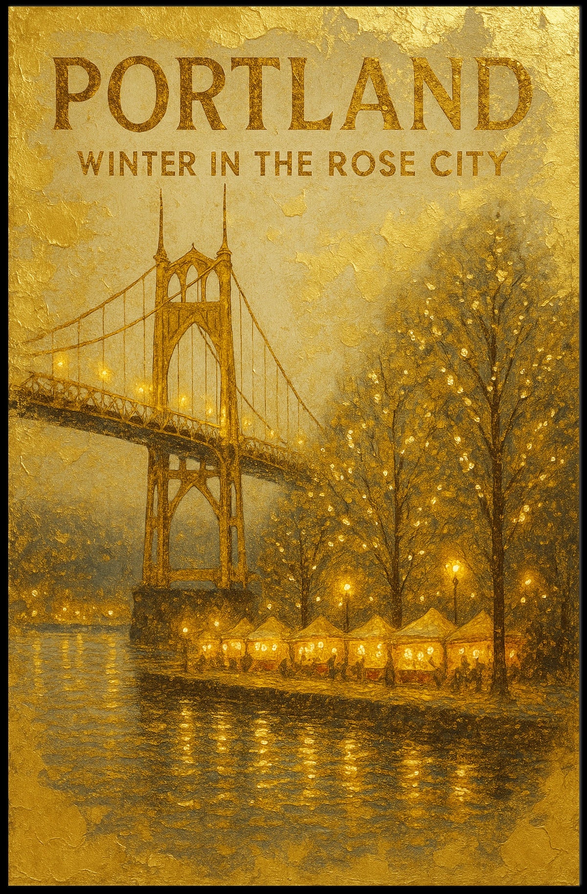 Winter In The Rose City Poster