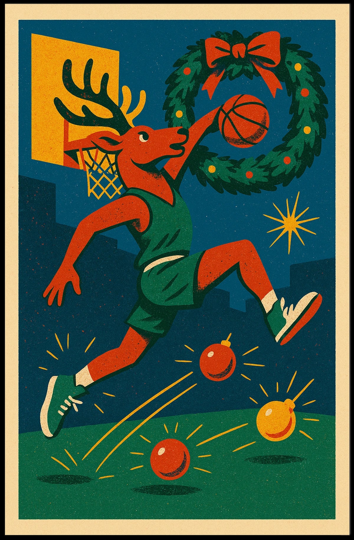 Holiday Hoops Poster