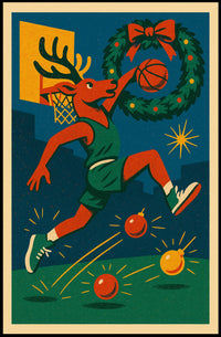 Holiday Hoops Poster