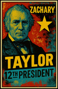 Zachary Taylor 12th President of the United States Graffiti Pop Art Poster