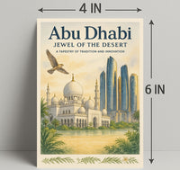 Abu Dhabi Elegance: Heritage and Futurism Travel Poster